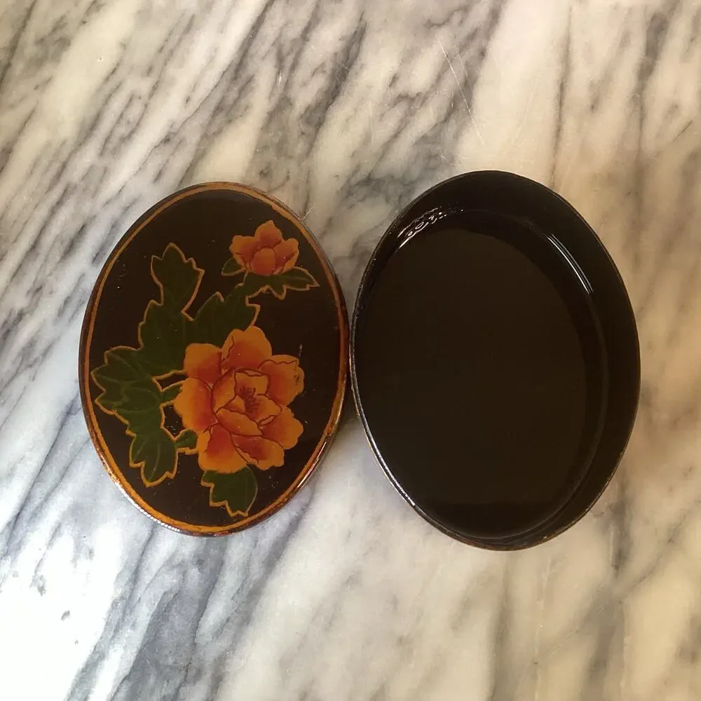 Vintage Laquered Trinket Box